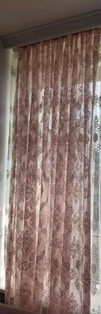 Woon kamer fon gordijn 4 stuks, Huis en Inrichting, Ophalen of Verzenden, Zo goed als nieuw, 200 cm of meer
