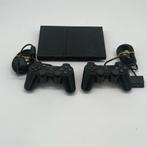 SONY Playstation 2 Slim console - in nette staat, Zwart, Met 2 controllers, Ophalen of Verzenden, Zo goed als nieuw