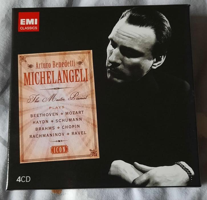 Michelangeli - The Master Pianist (4CD Boxset) - Als Nieuw, Cd's en Dvd's, Cd's | Klassiek, Zo goed als nieuw, Kamermuziek, Romantiek