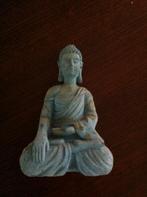 Boedha beeldje turquoise kunstof H18cm Br13cm, Ophalen of Verzenden, Zo goed als nieuw