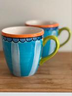 2 (koffie)Bekers/mokken BLOND Amsterdam turquoise, Gebruikt, Blond Amsterdam, Ophalen of Verzenden, Kop(pen) en/of Schotel(s)