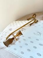 Messing wanddecoratie / kaarsenhouder met strik, Ophalen of Verzenden, Minder dan 25 cm