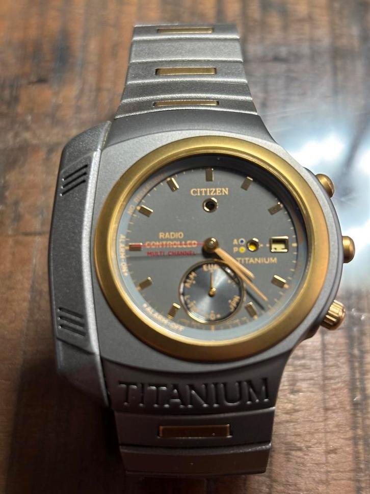 Citizen Spacemaster Titanium, Sieraden, Tassen en Uiterlijk, Horloges | Heren, Zo goed als nieuw, Polshorloge, Citizen, Staal