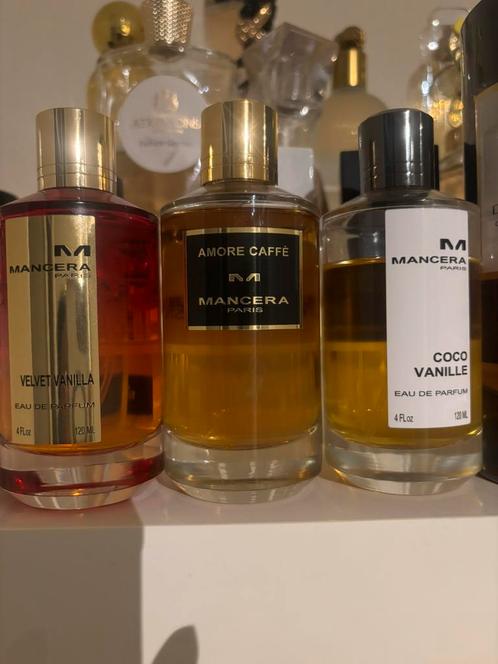 Mancera - Velvet Vanilla , Amor Caffe, Coco Vanilla 120ml, Sieraden, Tassen en Uiterlijk, Uiterlijk | Parfum, Nieuw, Ophalen of Verzenden