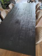 Rechthoekige eettafel zwart mango hout- 220x100, Huis en Inrichting, Tafels | Eettafels, Gebruikt, 100 tot 150 cm, 200 cm of meer