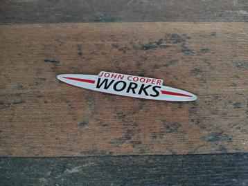 Embleem "JCW" Mini Cooper S / John Cooper Works/ NIEUW!!!   beschikbaar voor biedingen