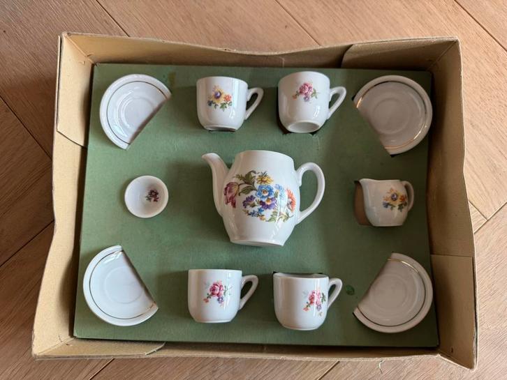 Vintage - Kinderserviesje - jaren 60, Antiek en Kunst, Curiosa en Brocante, Ophalen of Verzenden