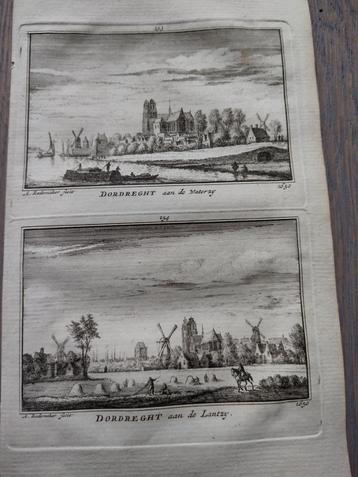 153/154 Dordrecht/ Dordrecht Kopergravure 18e Eeuw beschikbaar voor biedingen