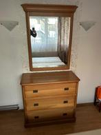 Ladenkast met spiegel , licht eiken, Huis en Inrichting, Kasten | Ladekasten, Ophalen, Gebruikt, 50 tot 100 cm, 3 of 4 laden