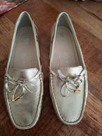 Ara goudkleurige leren loafers, maat 40 zgan, Overige kleuren, Instappers, Ophalen of Verzenden, Zo goed als nieuw