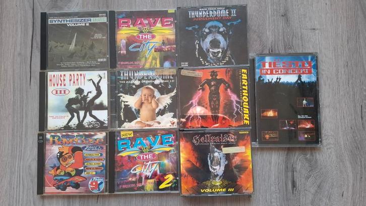 Hellraiser, Thunderdome, Earthquake,Tiesto 12 CD's, Cd's en Dvd's, Cd's | Dance en House, Gebruikt, Techno of Trance, Ophalen