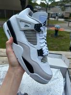 Jordan 4 military black, Ophalen of Verzenden, Zo goed als nieuw, Wit