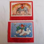 Twee leuke oude stickers.  Kinderpostzegels 1976/83., Ophalen of Verzenden, Zo goed als nieuw