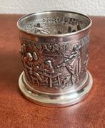 Verzilverd lepelvaasje Douwe Egberts / Herbert Hooijkaas, Antiek en Kunst, Antiek | Goud en Zilver, Ophalen of Verzenden, Zilver