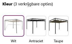 Tuinpaviljoen paviljoen tuinprieel metaal 3x3 GRATIS BEZORGD, Tuin en Terras, Partytenten, Nieuw, Paviljoen, 2 meter of meer, Minder dan 5 meter