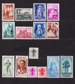 België 1948 4 reeksen, Postzegels en Munten, Postzegels | Europa | België, Ophalen, Postfris, Spoor van plakker