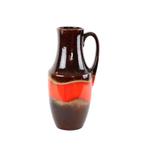 Vintage Scheurich West Germany Vaas Oranje bruin Geglazuurd, Antiek en Kunst, Antiek | Vazen, Ophalen of Verzenden