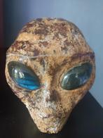 Pietersiet alien hoofd met labradoriet ogen., Ophalen of Verzenden, Mineraal