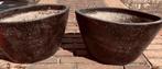 brocante bloempotten, Tuin en Terras, Ophalen, Steen, Gebruikt, Binnen