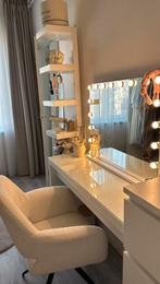 kaptafel set (met spiegel en stoel), Sieraden, Tassen en Uiterlijk, Uiterlijk | Cosmetica en Make-up, Ophalen of Verzenden, Zo goed als nieuw