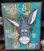 Schilderij graffiti art kunst graffitie ezel donkey, Ophalen of Verzenden