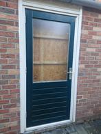 Buitendeur met glas, Gebruikt, 80 tot 100 cm, Ophalen of Verzenden, Buitendeur