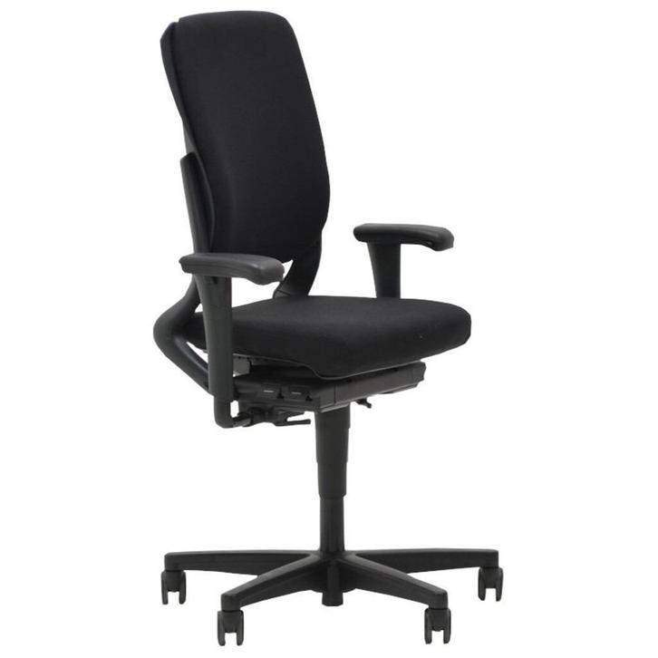 Ahrend 230 Bureaustoel Hoge Rug Zwart Zwart Voetkruis 4D Arm, Huis en Inrichting, Bureaustoelen, Gebruikt, Bureaustoel, Zwart