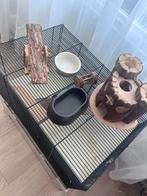 Mooie hamsterkooi met toebehoren, Kooi, Minder dan 75 cm, Zo goed als nieuw, Ophalen