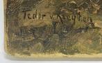 736. Olieverfschilderij, Fedor van Kregten – begin 20e eeuw, Antiek en Kunst, Kunst | Schilderijen | Klassiek, Ophalen of Verzenden