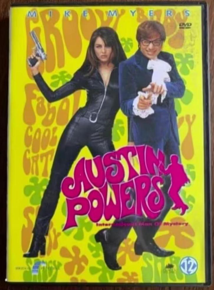 DVD Austin Powers, international man of Mystery; Mike Myers, Cd's en Dvd's, Dvd's | Komedie, Zo goed als nieuw, Actiekomedie, Vanaf 12 jaar