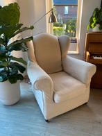 Fauteuil van Riviera Maison , kleur linnen, wasbare hoes, Huis en Inrichting, Fauteuils, Ophalen, Gebruikt, 75 tot 100 cm, Stof