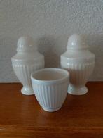 Wedgwood Peper & Zoutstel + Eierdop - Nieuwstaat!, Huis en Inrichting, Keuken | Servies, Overige typen, Ophalen of Verzenden, Zo goed als nieuw