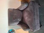 Te koop leren fauteuil, Huis en Inrichting, Fauteuils, Ophalen, Zo goed als nieuw, 50 tot 75 cm
