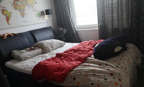 2 persoons boxspring met matras voor klein bedankje, Huis en Inrichting, Slaapkamer | Bedden, Gebruikt, Tweepersoons, 160 cm, 200 cm