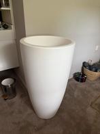 Elho Pure Soft Round High 50 wit voor Binnen & buiten, Kunststof, 40 cm of meer, Rond, Binnen