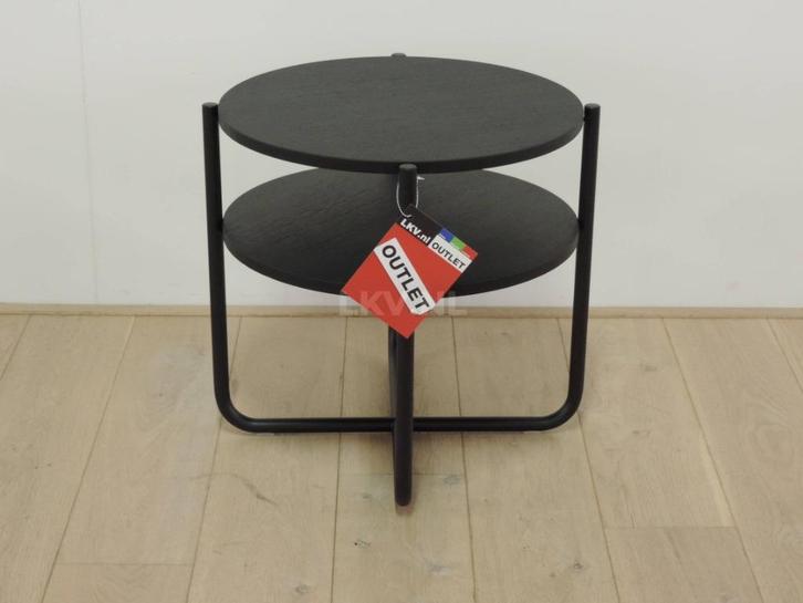 Gispen Today BLACK EDITION | Diversen | 425, 413, Huis en Inrichting, Tafels | Bijzettafels, Zo goed als nieuw, Rond, Glas, Ophalen