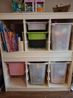 Witte opbergkast met bakken - ikea, Ophalen, Met plank(en), Kunststof, Gebruikt