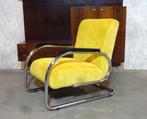 Retro vintage stoel fauteuil Vilvoure 1948R TUBAX, No Gispen, Huis en Inrichting, Fauteuils, Ophalen, Minder dan 75 cm, Metaal