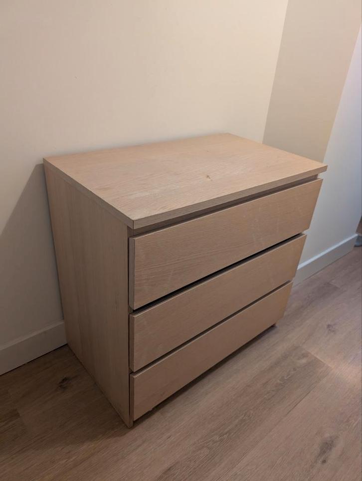 Ikea Malm ladekast, Huis en Inrichting, Kasten | Ladekasten, Gebruikt, Minder dan 100 cm, 50 tot 100 cm, 25 tot 50 cm, 3 of 4 laden