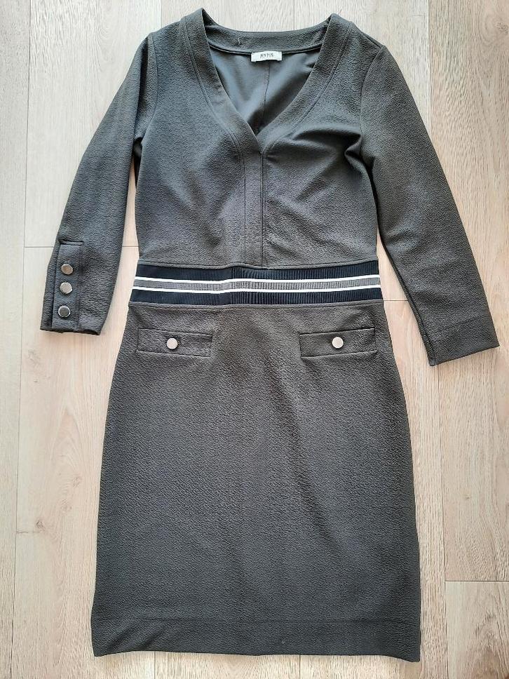 Jurk Anna van Toor S groen, Kleding | Dames, Jurken, Gedragen, Maat 36 (S), Groen, Knielengte, Ophalen of Verzenden