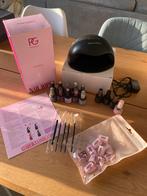 Pink Gellac set; lamp, kleuren, basis, wipes, clips, Ophalen of Verzenden, Zo goed als nieuw, Overige kleuren, Handen en Nagels