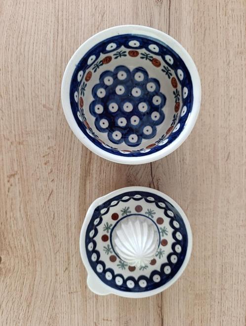 Citruspers plus schaaltje bunzlau castle, Huis en Inrichting, Keuken | Servies, Nieuw, Schaal of Schalen, Overige stijlen, Keramiek