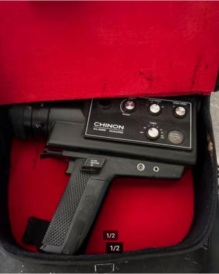 Chinon XL555 Macro Super 8 Camera – werkend incl koffer, Audio, Tv en Foto, Videocamera's Analoog, Camera, 8mm, Ophalen of Verzenden