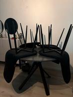 Eettafel set met stoelen - In goede staat!, Gebruikt, Metaal, Rechthoekig, 50 tot 100 cm