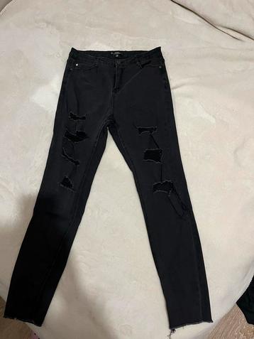 Zwarte Sinner Skinny Jeans met Gaten - Maat 42 beschikbaar voor biedingen