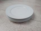 Witte Borden - Set van 4, Ophalen, Zo goed als nieuw, Bord(en), Effen