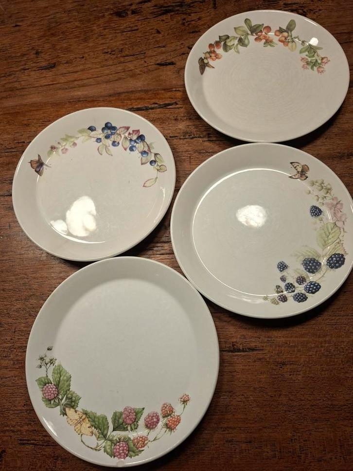 4 Ontbijtbordjes Libelle Marjolein Bastin J&G Meakin, Huis en Inrichting, Keuken | Servies, Ophalen