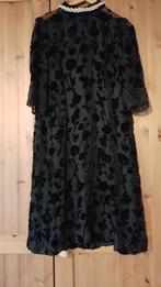 Vintage zwarte kerstjurk, maat 38, Maat 38/40 (M), Zwart, Ophalen of Verzenden, Knielengte
