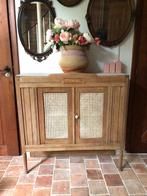 Ondiep Halkastje Rotan klein kastje boho brocante vintage, Antiek en Kunst, Ophalen
