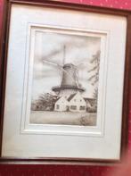 ets "Albertus Wieringa, molen " Windlust" te Wassenaar, Antiek en Kunst, Ophalen of Verzenden